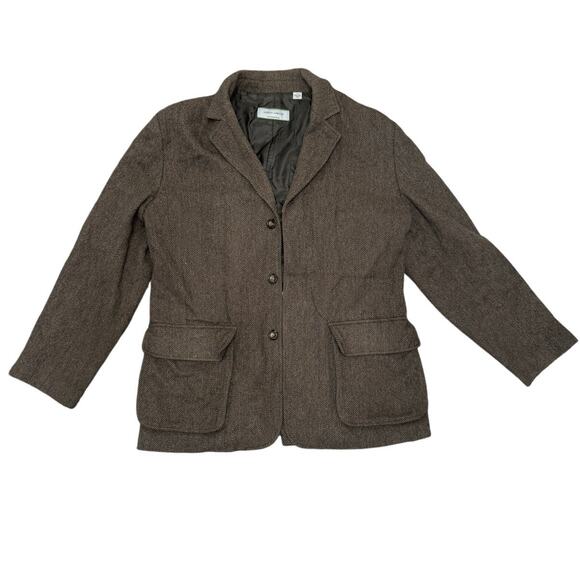 Joseph Abboud Other - Joseph Abboud Herringbone Wool Woven Coat Blazer Jacket Large Tweed